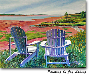 Joy Laking painting